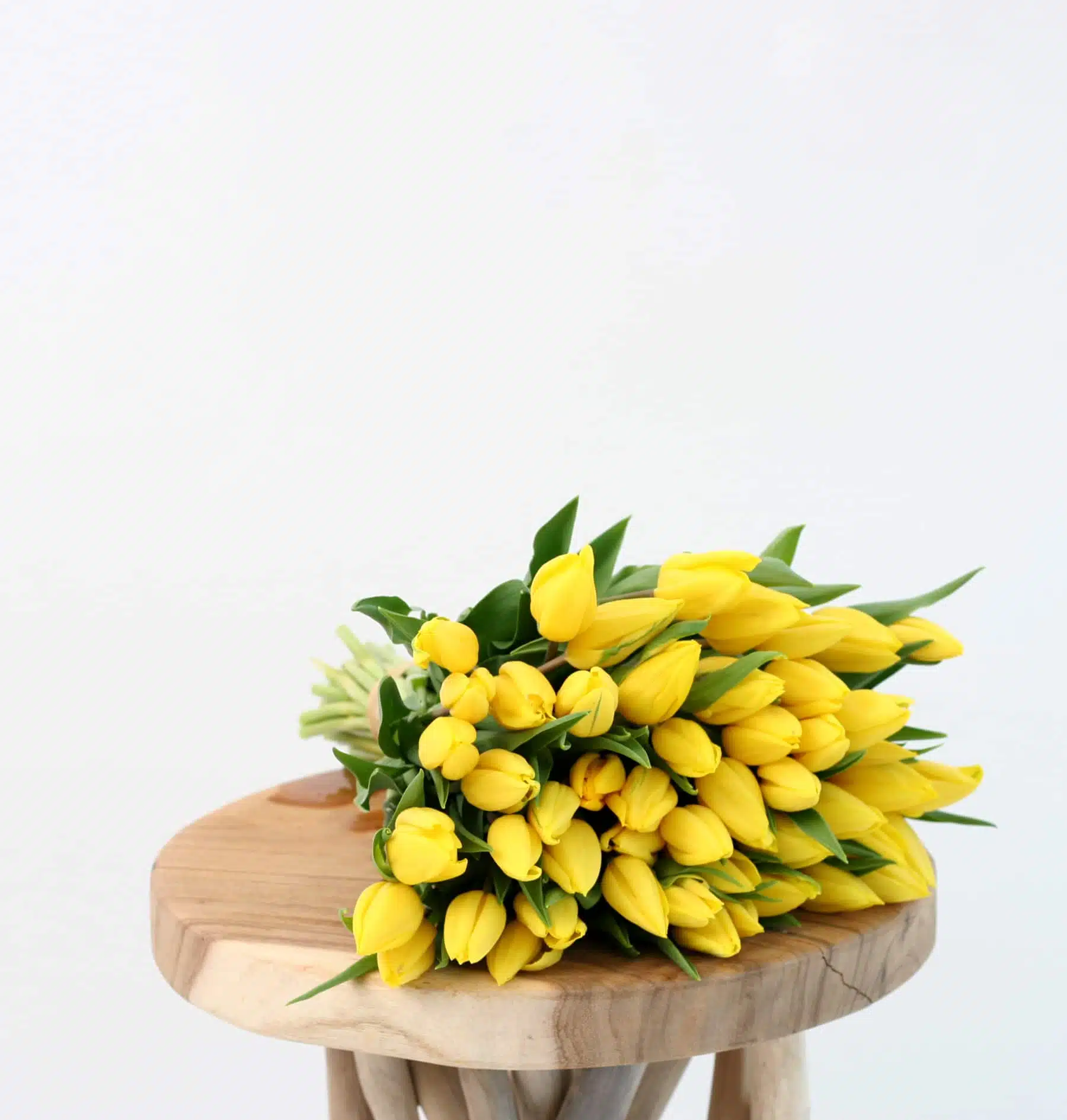 bouquet de tulipes jaunes