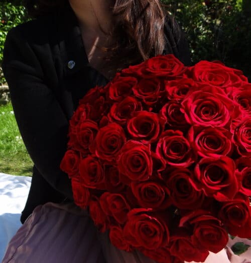 Bouquet de roses Rouges - Offrir 15, 30 ou 50 roses rouges