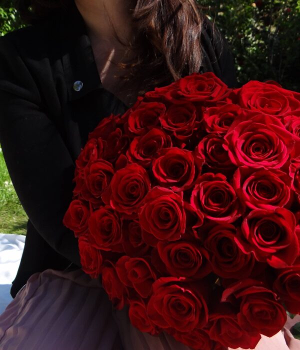 bouquet de roses rouges